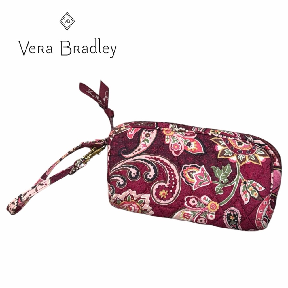 Vera Bradley‎ Retired 2005 Piccadilly Plum Pattern Wristlet